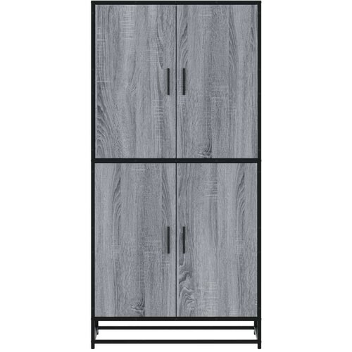 VidaXL Visoka ploča siva Sonoma 68x35x139 cm Konstruirano drvo Slike