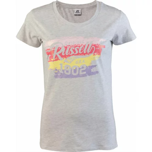 Russell Athletic REVEAL S/S CREWNECK TEE SHIRT Ženska majica kratkih rukava, siva, veličina
