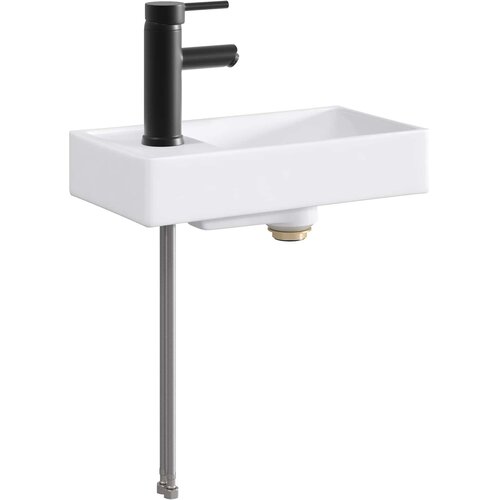  Umivaonik za kupaonicu Mat Crna 40,5 x 22,5 x 11,5 cm Metal Slike