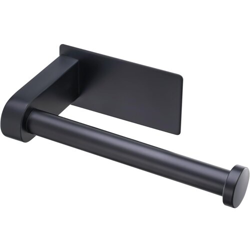 INF 2-Pack Self-Adhesive Stainless Steel Toilet Paper Holder - No-Drill Wall Mounted L-Shape Roll Dispenser Black, (5000158420) Cene