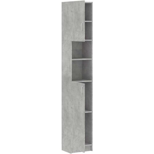  Kopalni&amp;scaron;ka omarica betonsko siva 32x25,5x190 cm iverna plo&amp;scaron;ča, (20579993) Slike