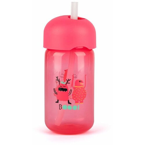 Suavinex flašica sa slamcicom 340 ml +18M roze Slike