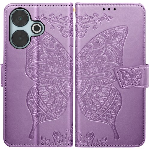 AVIZAR Ohi&scaron;je Mandala Butterfly za Xiaomi Redmi 13 Wallet Strap, Vijolična, (5000011230) Cene