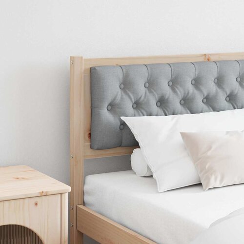 vidaXL Vzglavje Drugo Rjava in svetlo siva 200 cm Trdna borovina Cene