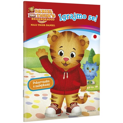 Egmont pobarvanka z nalepkami Mali tiger Daniel Igrajmo se Slike