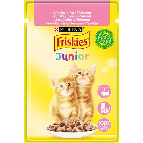 Friskies cat junior sos piletina 85g hrana za mačke Slike
