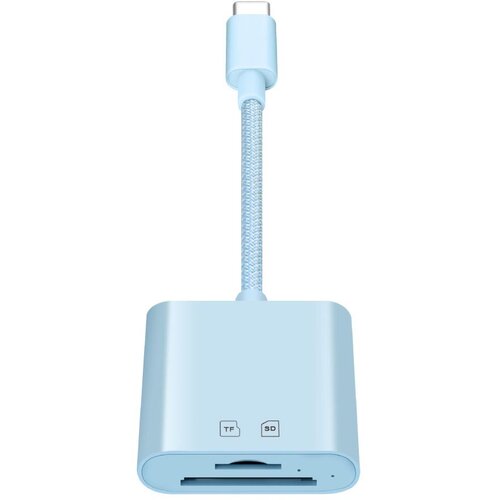 INF Type-C dvojni čitalec kartic (SD+TF) 15M/s, ABS, za MacBook in iPad Blue, (5000282778) Cene