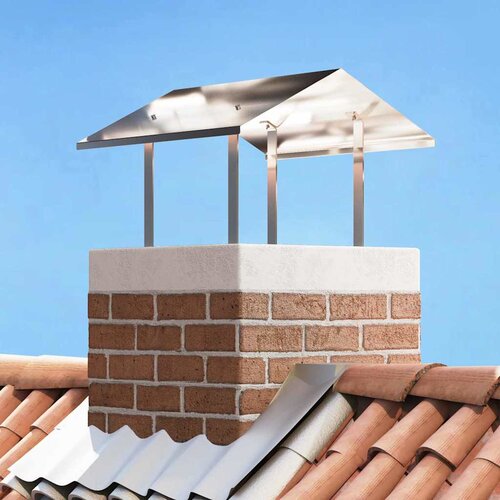 vidaXL Dimnjački poklopac Srebrno 60 x 60 x 38 cm Nehrđajući čelik Cijene