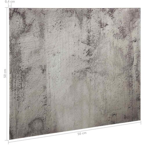  Zidna magnetna ploča od stakla 50 x 50 cm Siva Slike