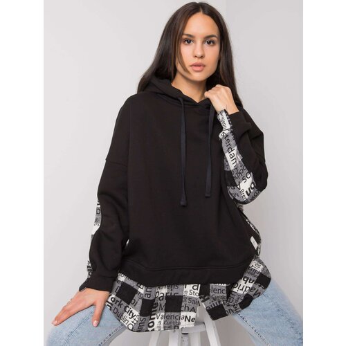 RUE PARIS Sweatshirt-RV-BL-7312.14-black-white Cene