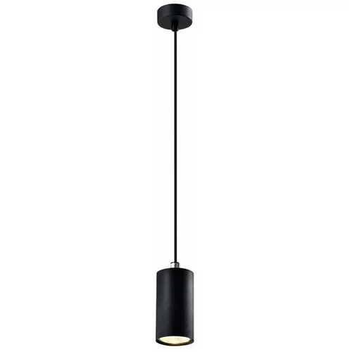 Candellux Lighting Crna viseća lampa s metalnim sjenilom ø 7 cm Tubo -