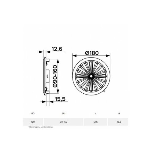 Bblink era žaluzina 10RKU (&amp;oslash; 90-160 mm) Slike