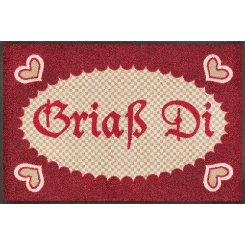 wash+dry PREDPRAŽNIK Gria&szlig; Di 50/75 cm potiskano rdeča, bež Cene