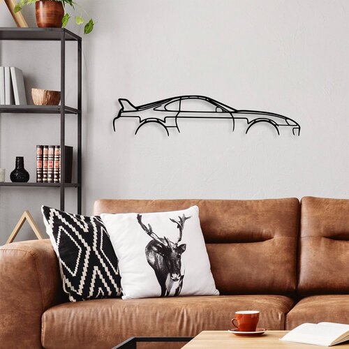 Wallity Zidna dekoracija Toyota Supra Silhouette, 70x15 cm, 1,5 mm, Crna Cene
