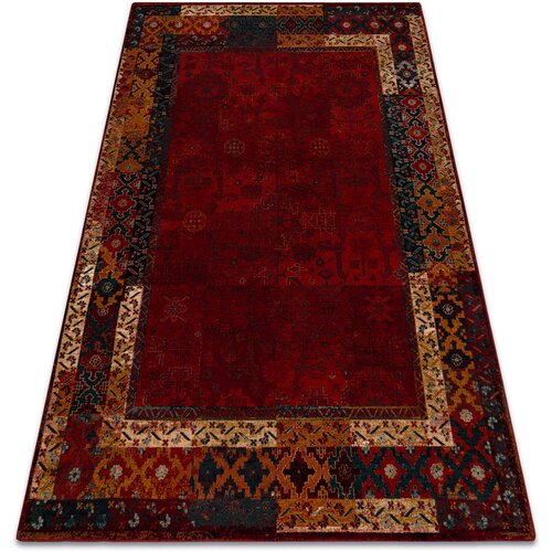 RugsX Preproge Preproga volna OMEGA LUMENA etno, okvir rubin 200x300 cm Bordo Cene