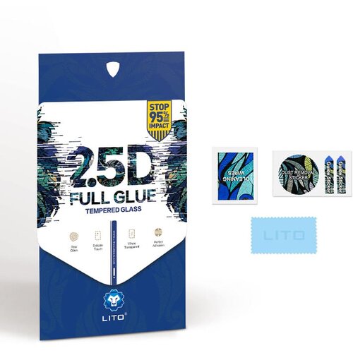 Lito 2.5D FullGlue steklo za Huawei Honor X8 / X8 a črno Slike