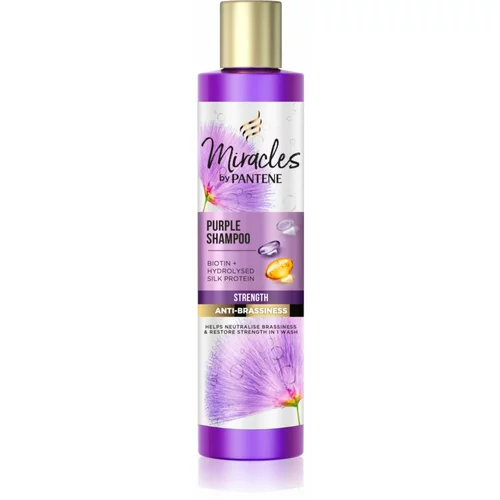 Pantene Pro-V Miracles Strength & Anti-Brassiness vijoličen šampon 225 ml