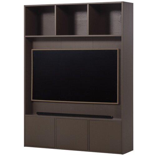WOOOD Temno rjav TV komplet iz masivnega bora 160x215x40 cm Meggy &ndash; Cene