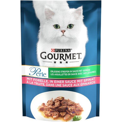 Gourmet Perle 26 x 85 g - Postrv & špinača Cene