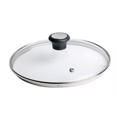 Tefal 28097612 pan lid Round Black, Stainless steel, Transparent Cene