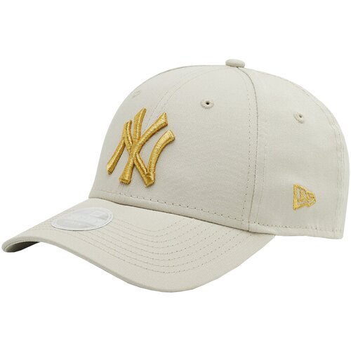 New Era Kape s &amp;scaron;iltom New York Yankees Wmns Metallic Logo Cap Bež Slike