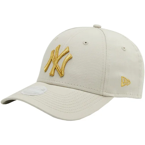 New Era Kape s šiltom New York Yankees Wmns Metallic Logo Cap Bež