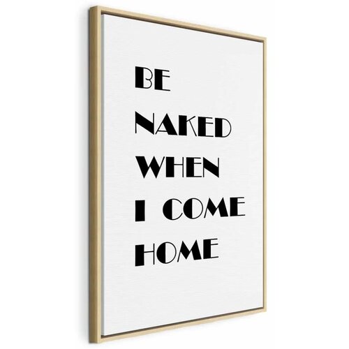  Slika - Homecoming (1-part) - Black and White English Inscriptions 40x60 U prirodnom drvenom okviru Cene