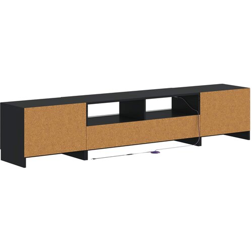  LED TV kabinet UTRECHT 3 kom. Crna Konstruirano drvo 100 x 35 x 40 cm Slike