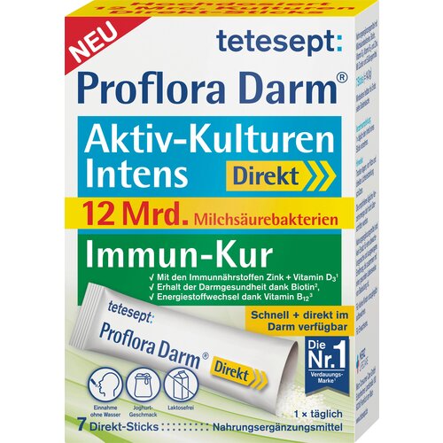 TETESEPT Proflora Darm aktivne kulture Intens - Direkt Sticks - 7 vreč. Cene