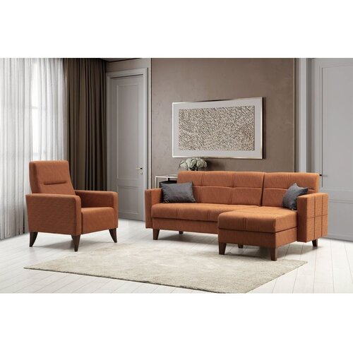 Atelier Del Sofa polya L - Tile Red Tile Red Sofa Set Slike