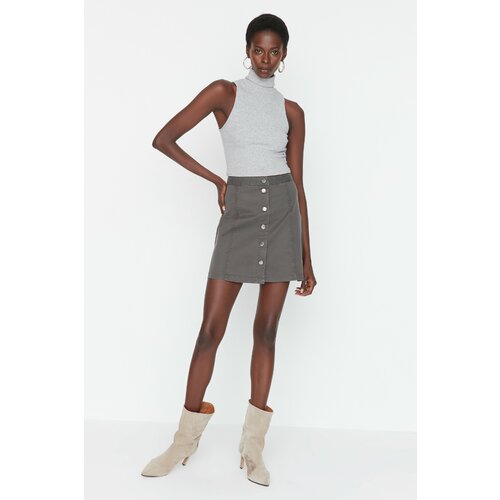 Trendyol Skirt - Gray - Mini Slike