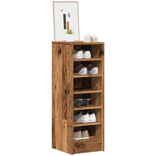 vidaXL Ormarić za cipele staro drvo 32x35x92 cm konstruirano drvo Cijene