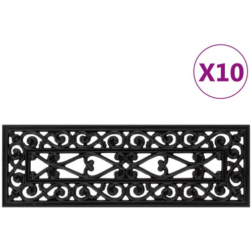 VidaXL Gazi&amp;scaron;ta za stepenice 10 kom 25 x 75 cm gumena Slike
