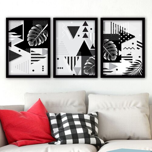 Wallity Set uramljenih slika 3SC142, 3 Dela Cene