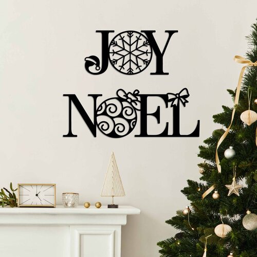 Wallity zidna dekoracija New Year 3, Crna Slike