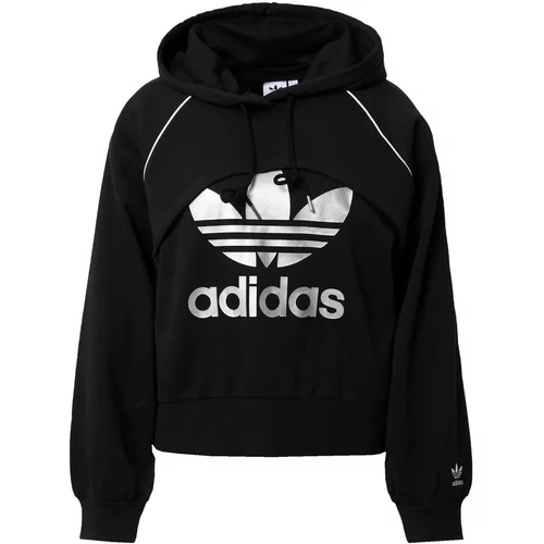 Adidas Sweater majica 'Big Logo' crna / bijela