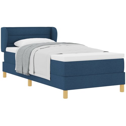 VidaXL Iznad kreveta s madracem u plavoj boji 80x200 cm Tkanina Slike