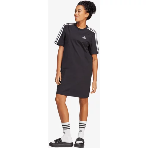 Adidas Pamučna haljina boja: crna, mini, oversize