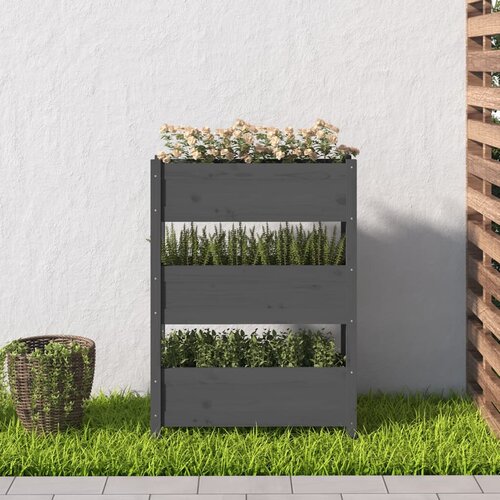  Sadilica siva 77x25x104,5 cm od masivne borovine Slike