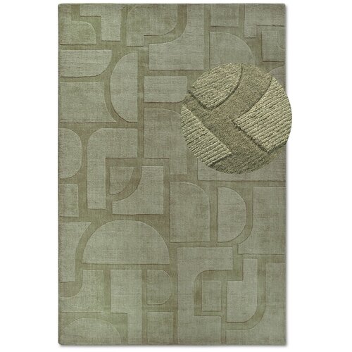 Villeroy & Boch Zeleni ručno rađen vuneni tepih 80x150 cm Alexis – Cijene