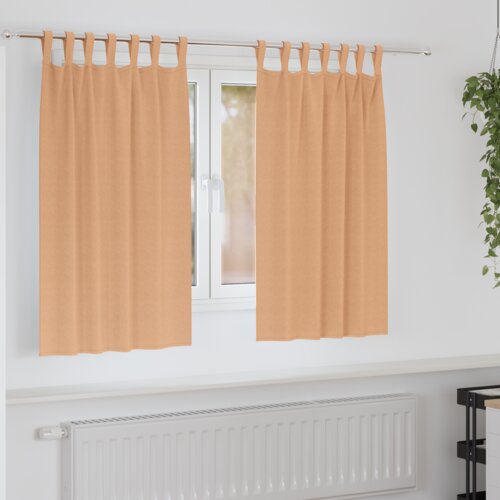 vidaXL Zavjese za zamračivanje 2 pcs Svjetlosmeđa 140 x 140 cm Cijene