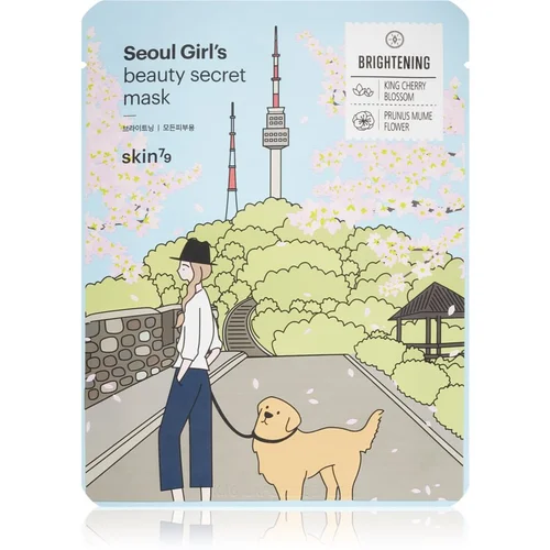 Skin79 Seoul Girl's Beauty Secret Sheet maska za posvjetljivanje s hidratacijskim učinkom 20 g