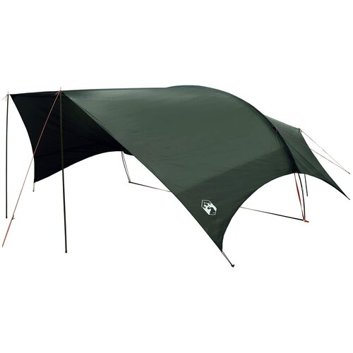 VidaXL Vodootporna kamperska cerada Maslinasto zelena - Vojska zelena 690 x 580 x 255 cm Slike