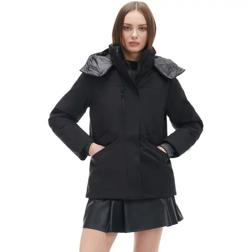 Cropp ženska jakna s kapuljačom - Crna  3824W-99X