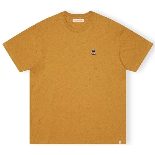 Revolution Majice & Polo majice T-Shirt Loose 1367 NUT - Yellow Rumena
