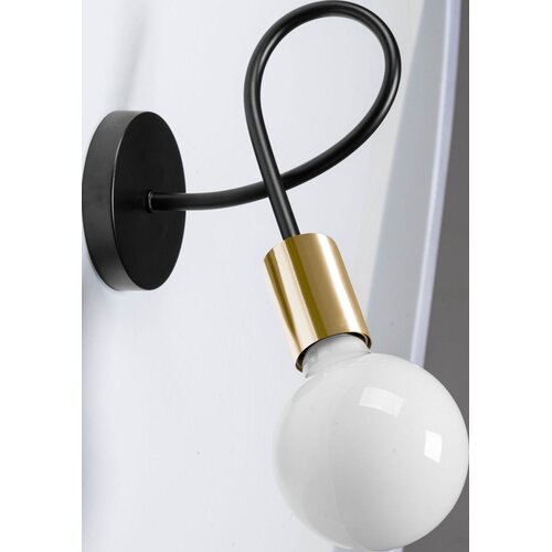 Toolight Zidna svjetiljka Metalna Loft PARADISE Gold APP516-1W Slike