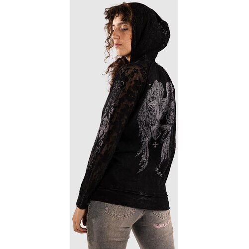 Affliction Simulation Lace Up Pulover s kapuco Zip Pulover s kapuco black Cene