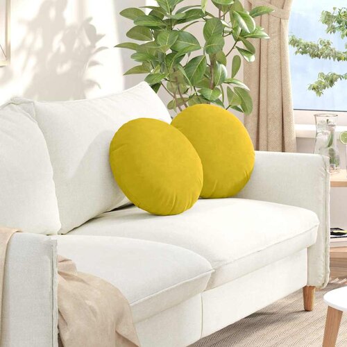  Jastučići za sjedenje 2 pcs Žuta &Oslash; 40 x 13 cm Bar&scaron;un Cijene