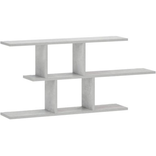  Zidna polica Betonska siva 100 x 17 x 45.5 cm prerađeno drvo - Betonska siva Slike