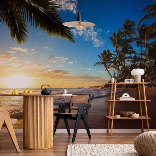  Foto tapeta - Tropical Beach 196x140 Samoljepljiva Slike